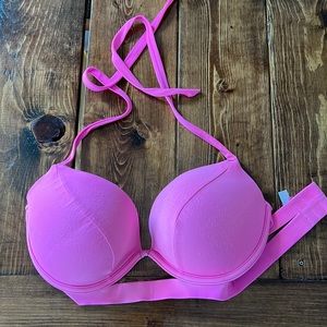 Pink Push-Up Bikini Top